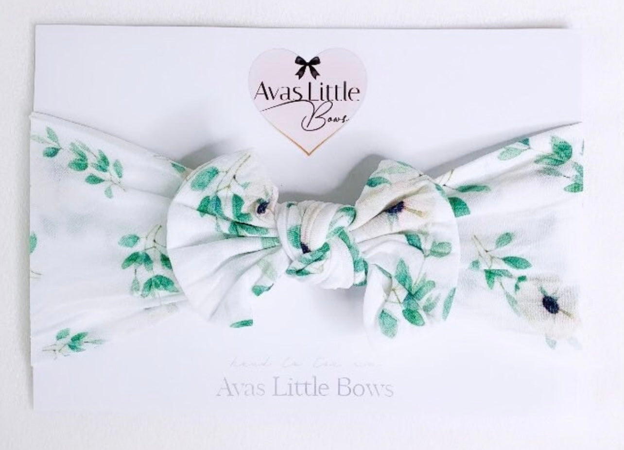 Classic bow headband - Spring floral