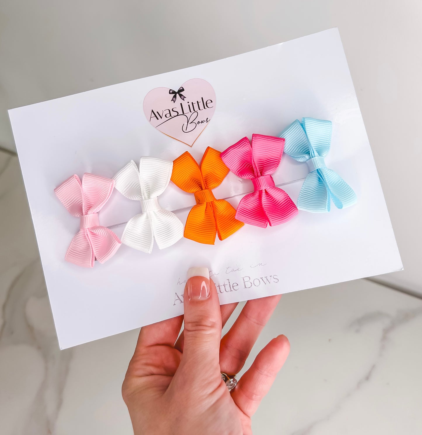 Bow clip set - Summer vibes