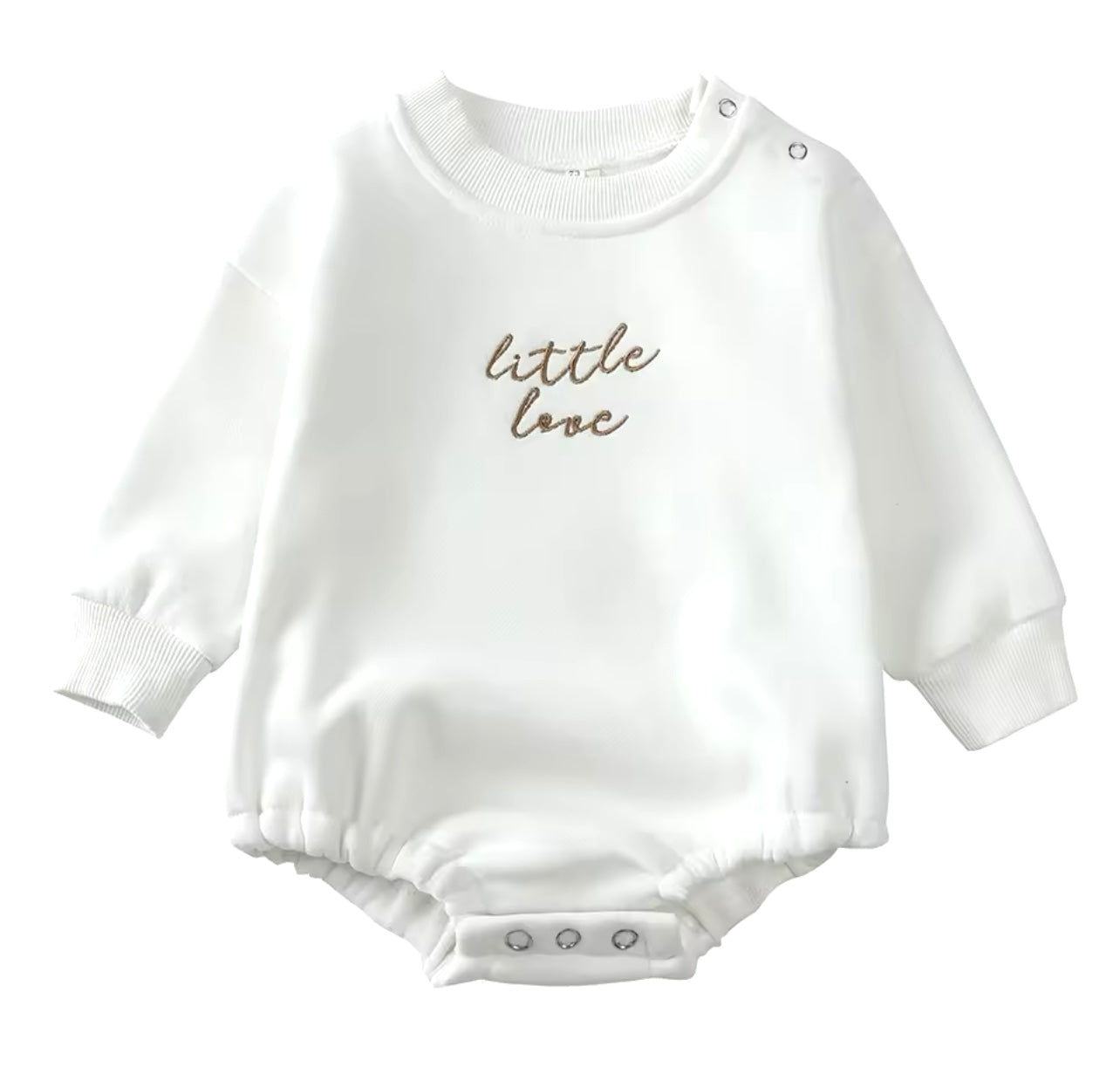 Cosy fleece lined romper - Little love